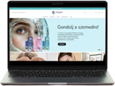 optimumwebshop.hu egy laptopon